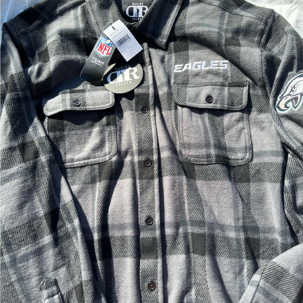 Darius Rucker NFL Eagles Gray Plaid Jacket